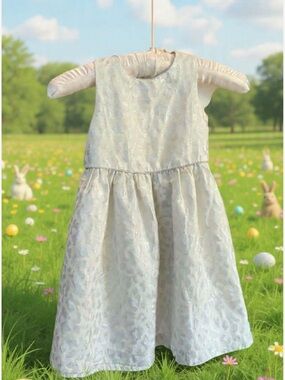 Crazy 8 White/Silver Little Girls Dress 2T
